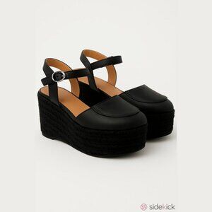 Jeffrey Campbell Slacm Platform Espadrille Sandals with Ankle Strap  Size 6  5